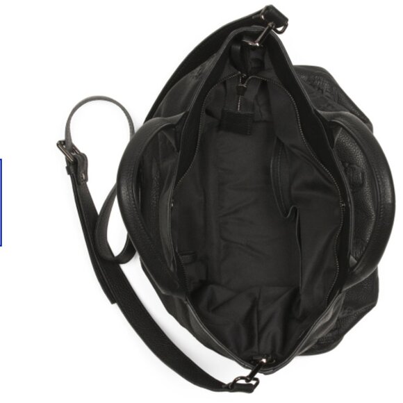 IO PELLE Black Made In Italy Leather Skull Satchel Black Med - Picture 5 of 12